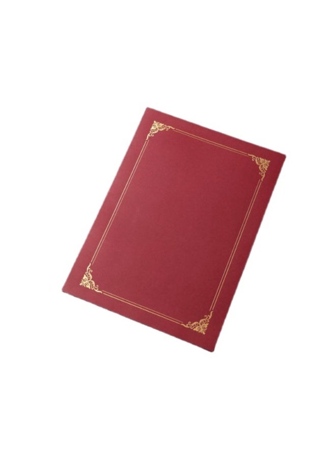 Kalon A5 Hardcover Certificate Holder RED - Image 2